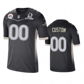 Camiseta Hombre NFL Miami Dolphins Personalizar Game Anthracite 2021 AFC Pro Bowl